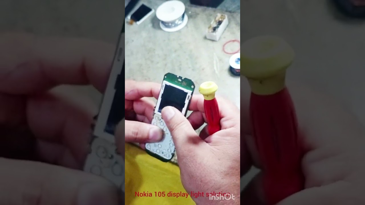 Nokia 105 display light solution