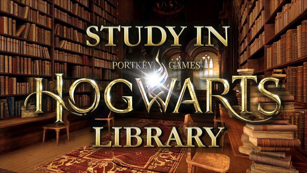 Study in Hogwarts Library | Harry Potter Ambience (No Music)