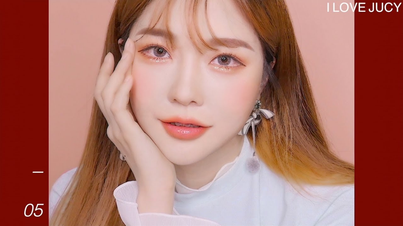 많은 사람들사이에서 가장 예뻐보일수 있는 청순글리터 메이크업✨