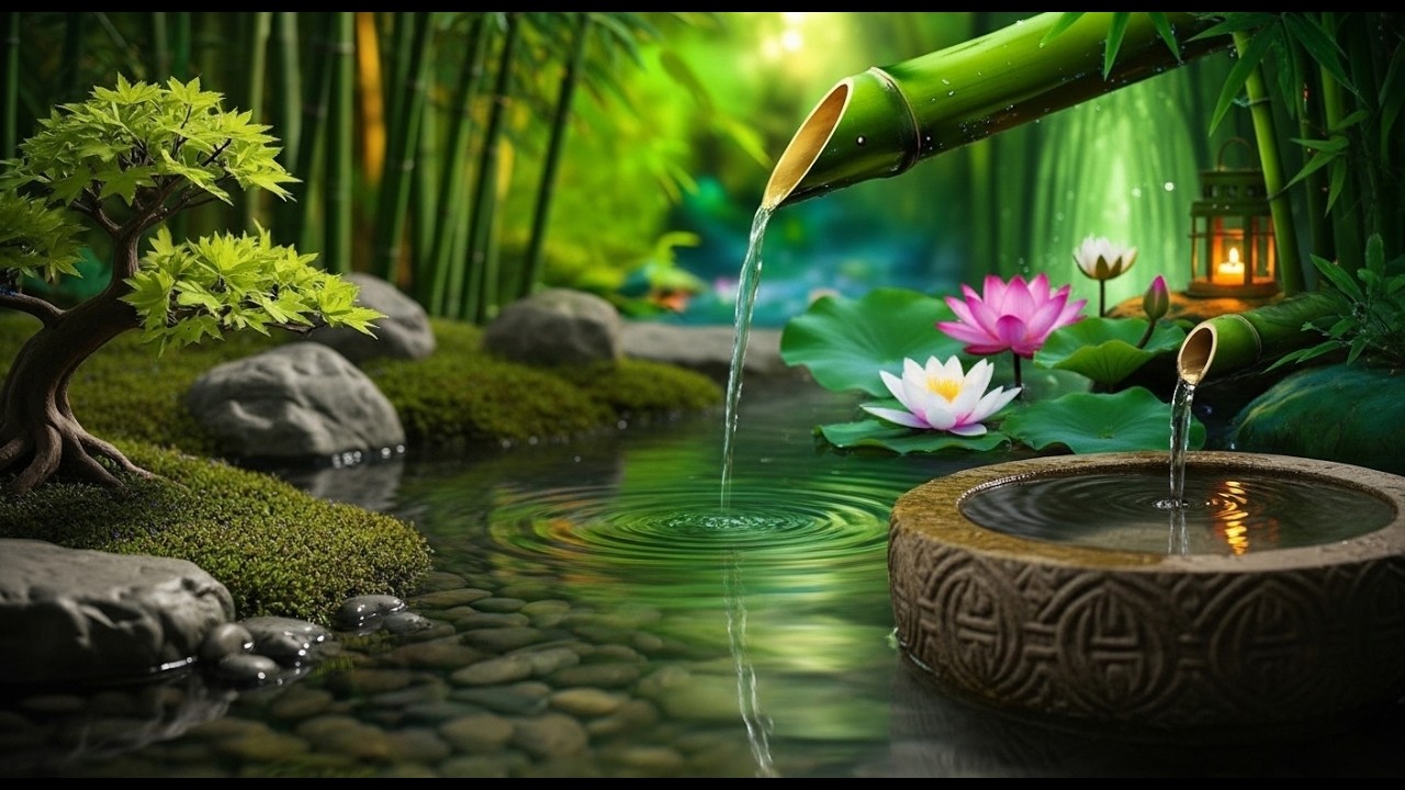Relaxing Music with Water Sounds 🪴 Stress Relief • Relieve depression