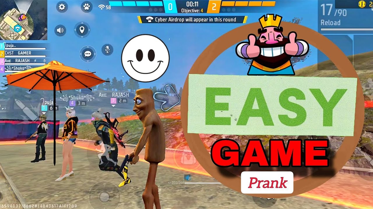 Easy Game Prank with my crazy teammates 🤯 must watch.. #freefire #distgamer