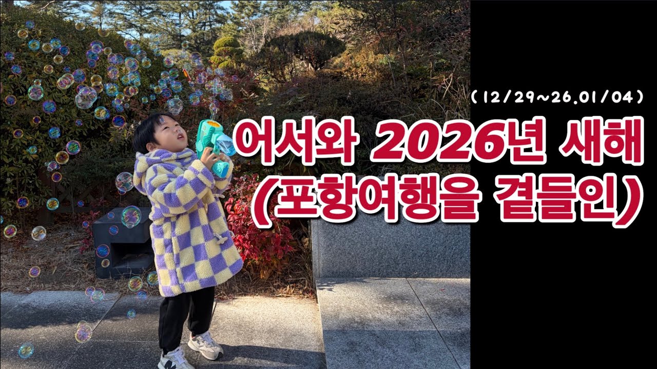 [VLOG]12/29~01/04ㅣ벌써 2025년 마지막ㅣ어서와2026새해ㅣ붉은말의해ㅣ조카돌잔치ㅣ포항여행
