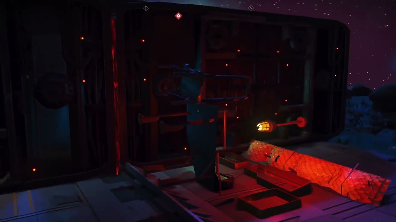No Man's Sky Corvettes: Tilt habs on their side (to build vertical thrusters for example)