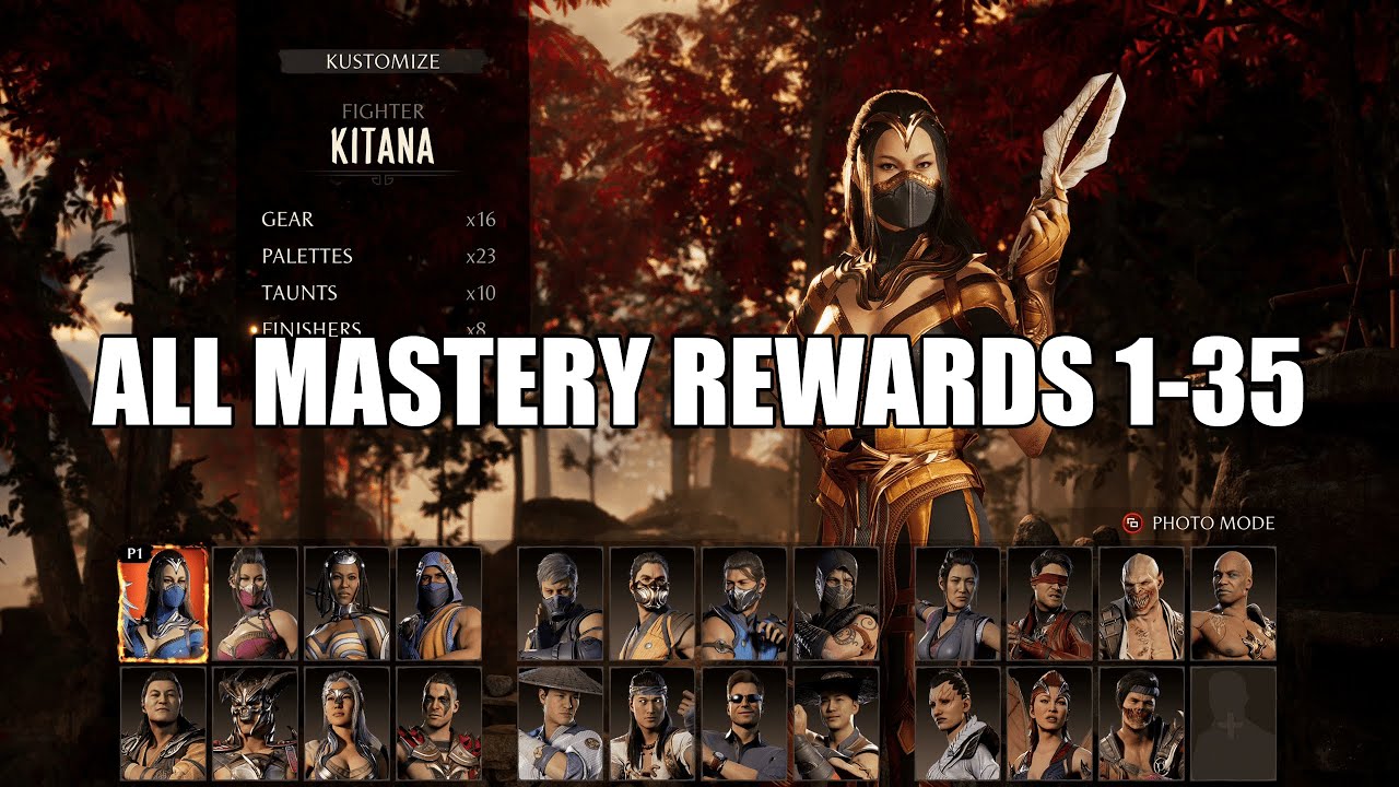 Mastery Rewards for ALL characters in Mortal Kombat 1