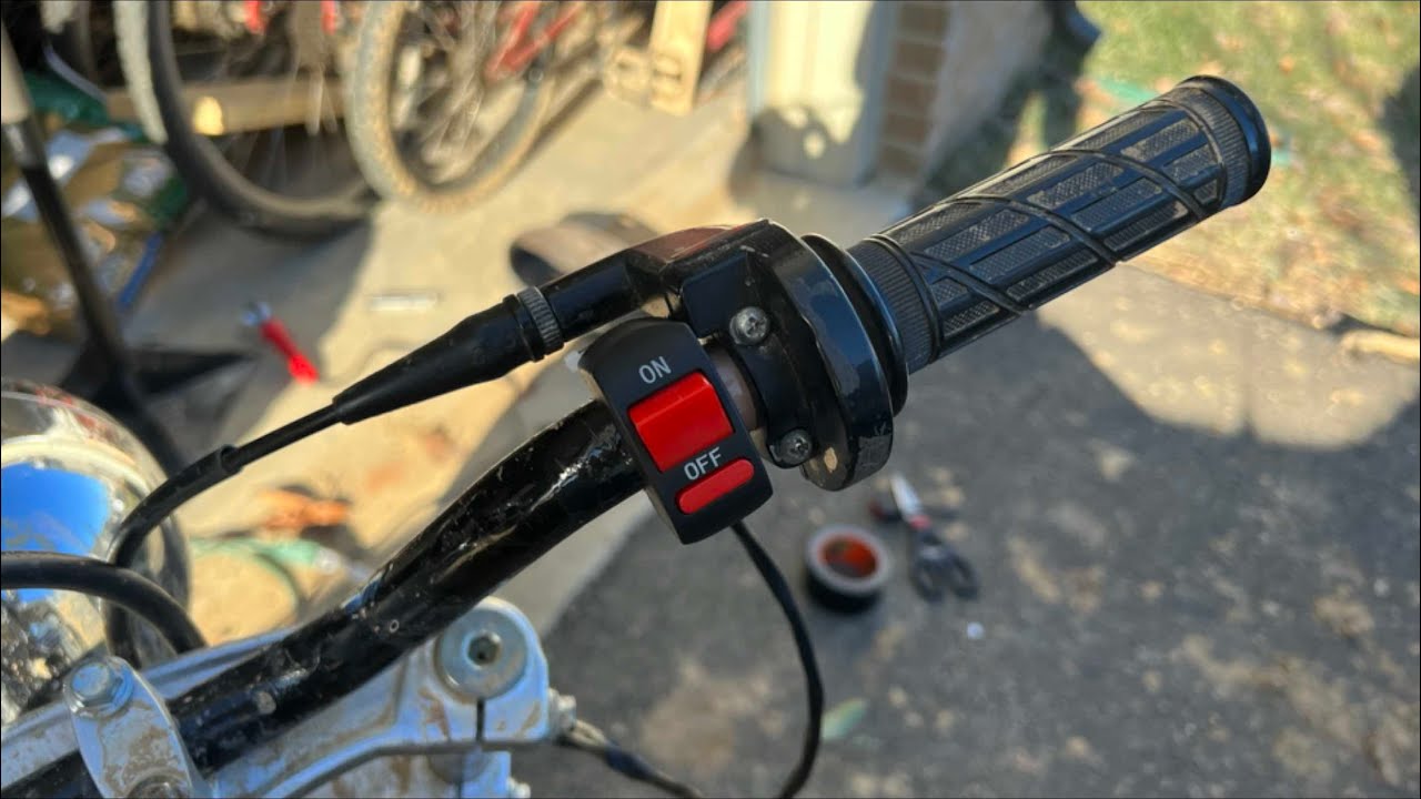 How To EASILY Wire A Kill Switch On A Coleman Minibike - wiring an on off switch to a dirt bike fast