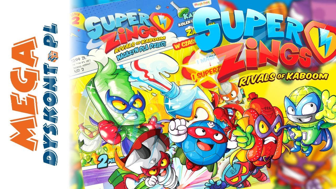 SUPER ZINGS 🌀 Magazyn Superbohaterzy i Super złoczyńcy 🌀 Kaboom City