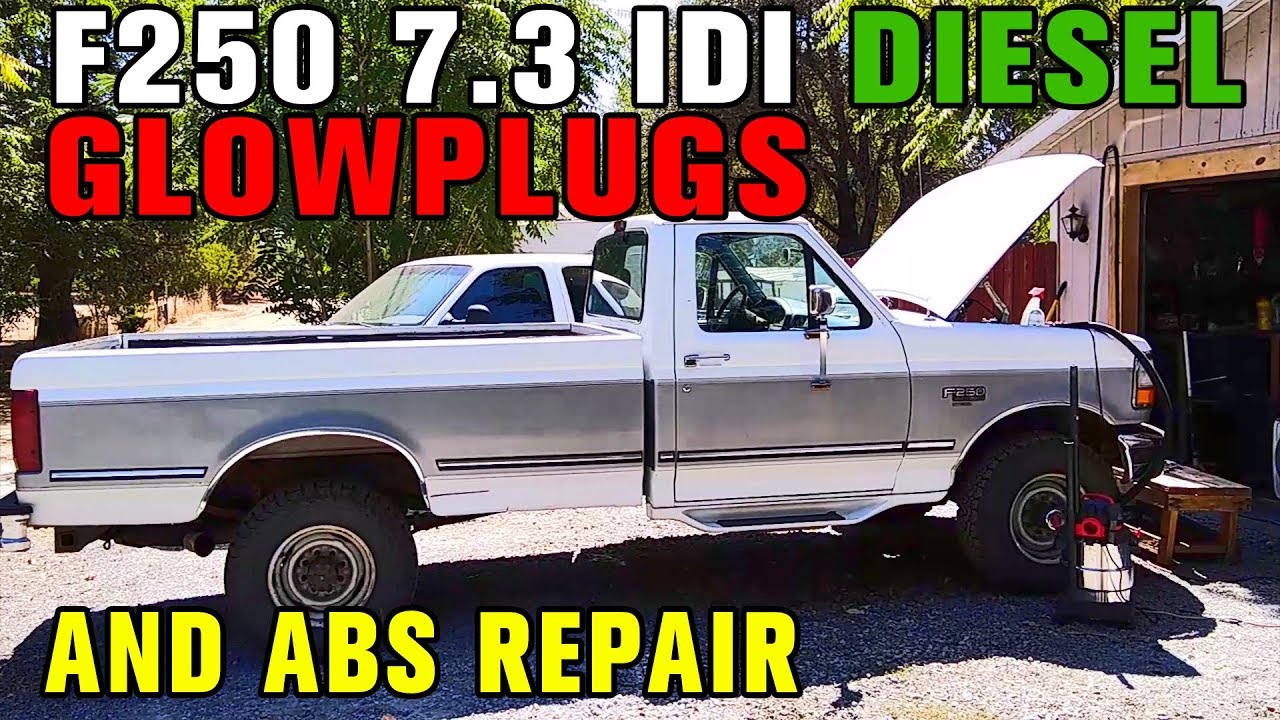 FORD F250 7.3 IDI TURBO DIESEL GLOWPLUGS CONTROLLER RELAY AND ABS REPAIR