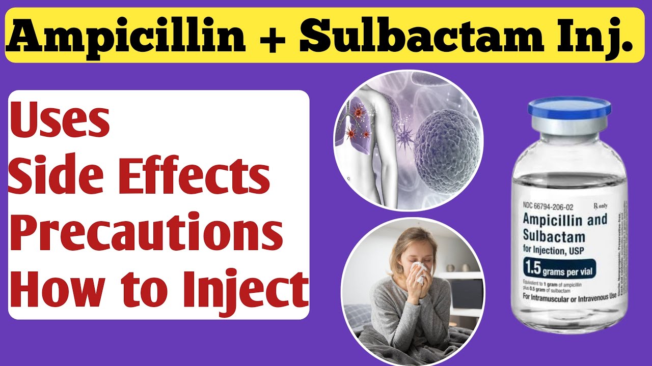 Ampicillin + Sulbactam Injection Uses In Hindi | Ampicillin + Sulbactam Injection