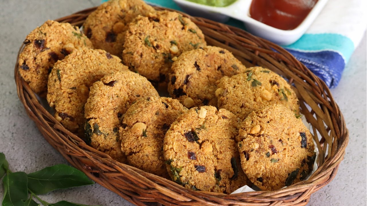 चणा डाळीपासून बनवा एकदम कुडुम कुडुम वडा | Chana Dal Vada | Masala Vada Recipe | MadhurasRecipe