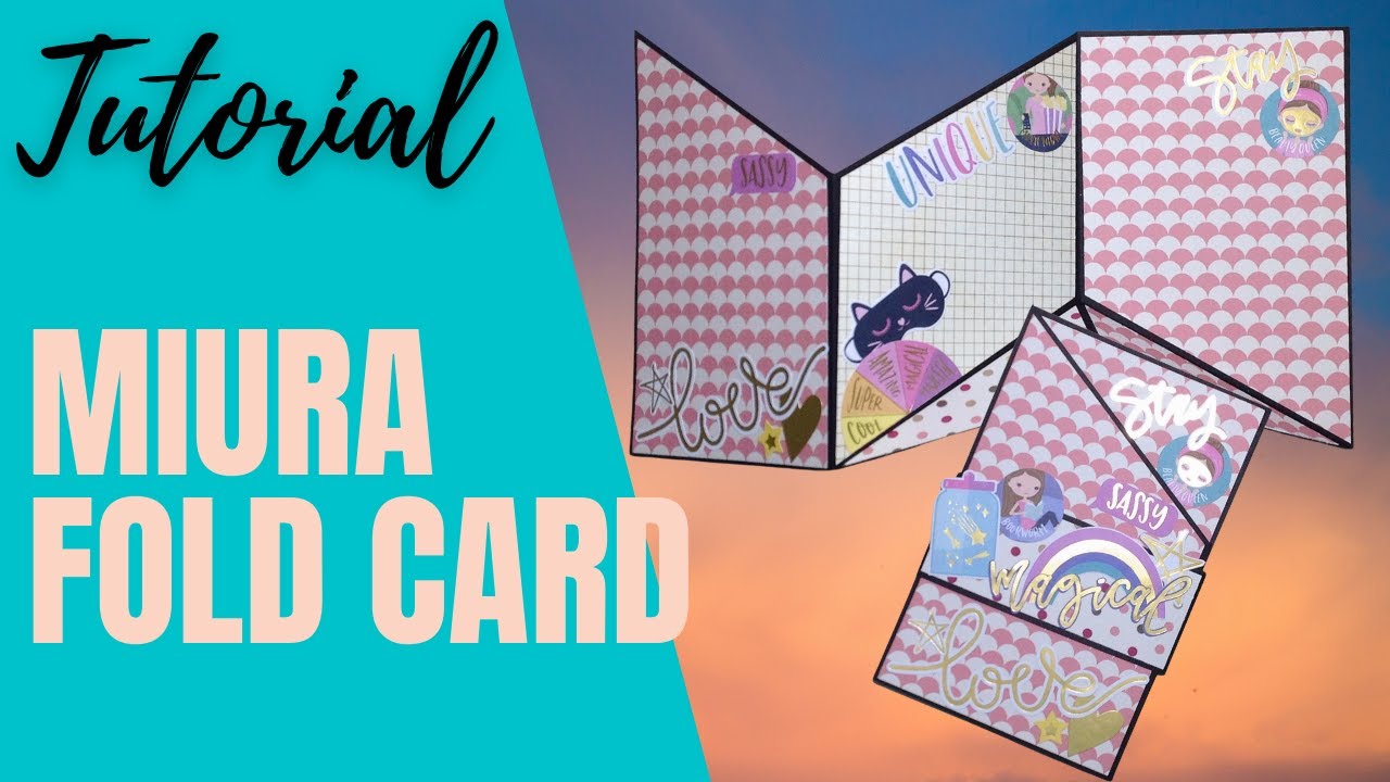 MIURA FOLD CARD  TUTORIAL DE SCRAPBOOK