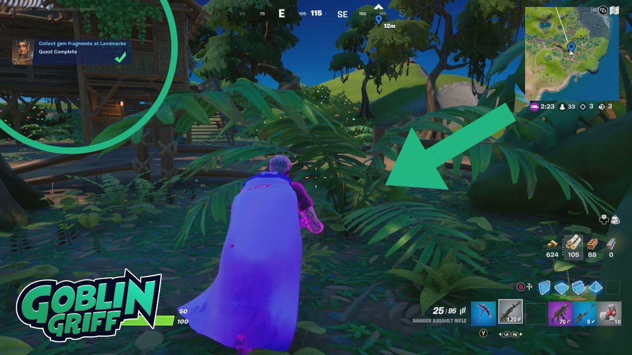 How to Collect Gem Fragments at Landmarks | Fortnite Shanta Questline