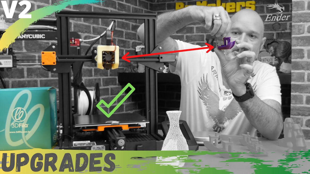 ENDER 3 V2 - TODOS os Upgrades que RECOMENDAMOS | MELHORA MUITO