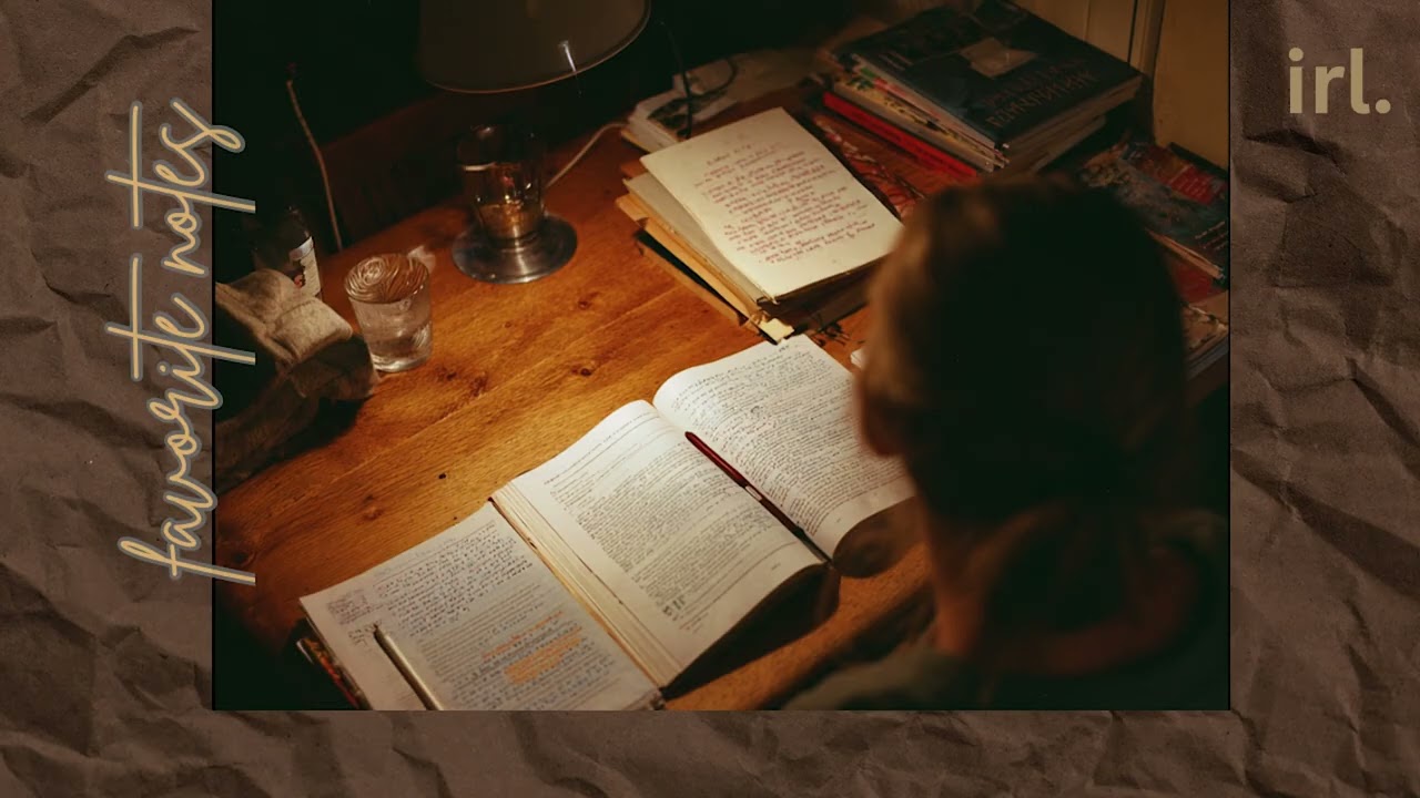 irl. favorite notes – lofi beats for relaxing, mood, overthinking, wandering