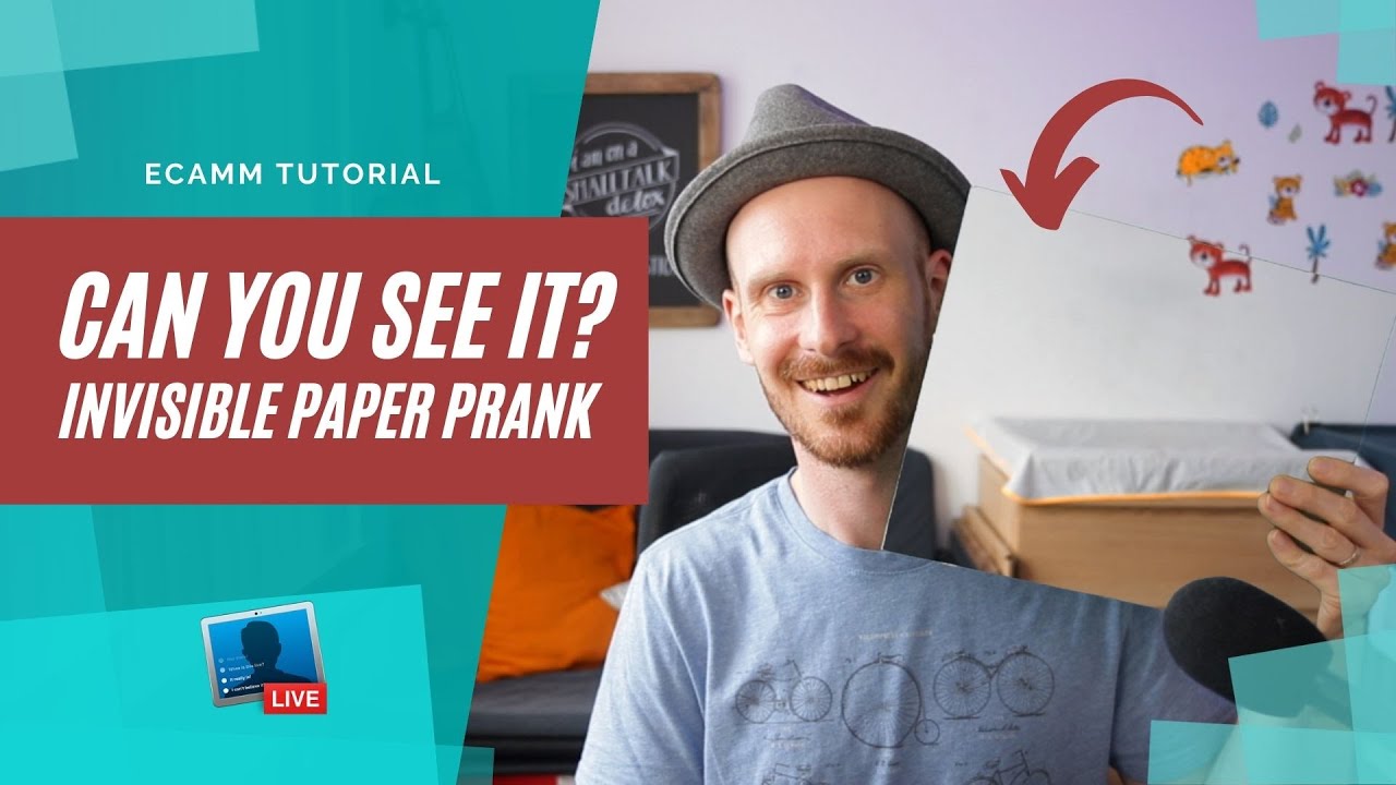 Magic Trick: How I created invisible paper using Ecamm Live