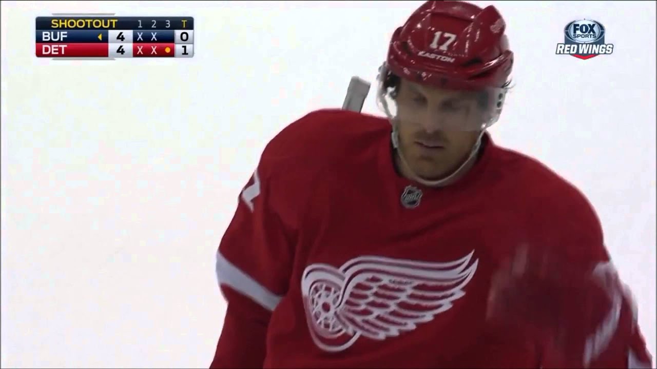 Brad Richards first SHOOTOUT as Red Wings