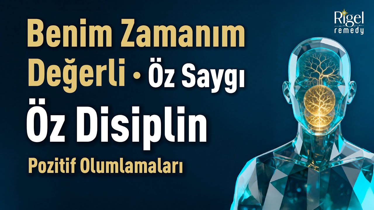 Benim Zamanım Değerli! Öz Disiplin · Öz Saygı Pozitif olumlamalar