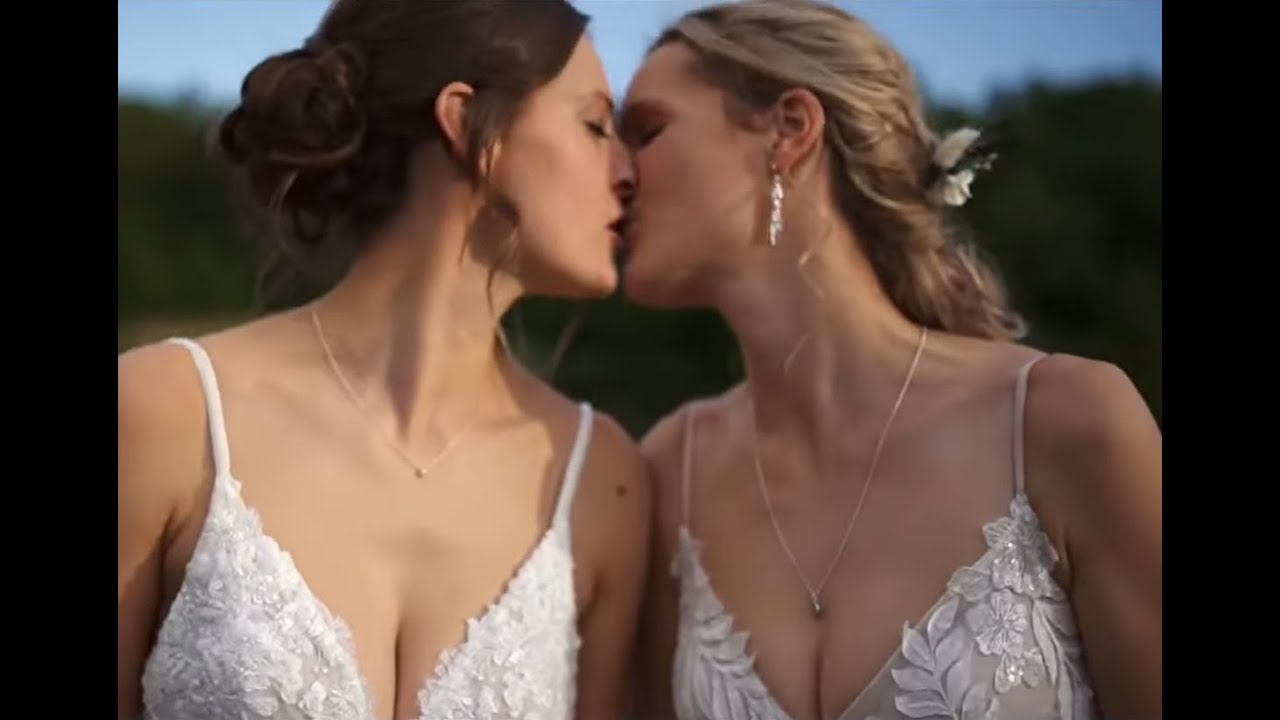Lesbian wedding | Danielle & Lauren 🌈💍 #lgtbt #lgbtq #gay #lesbian #wedding