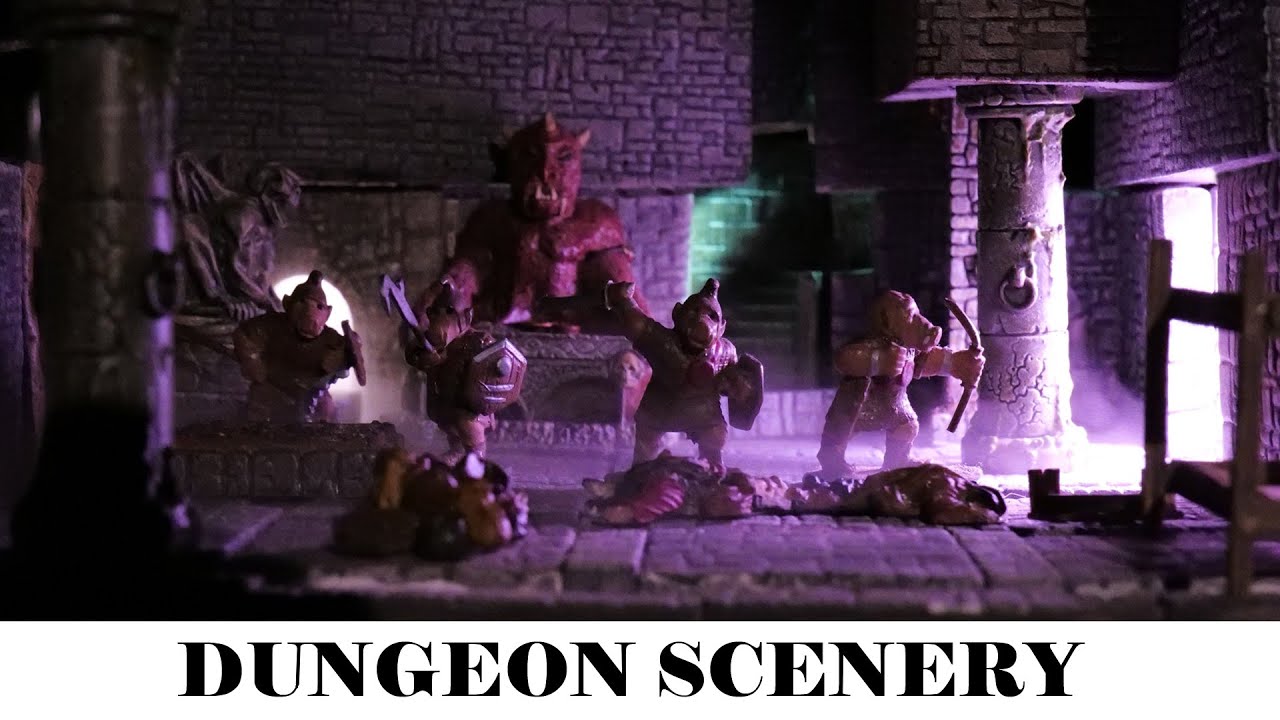 Model dungeon scenery to inspire the would-be evil overlord: part one