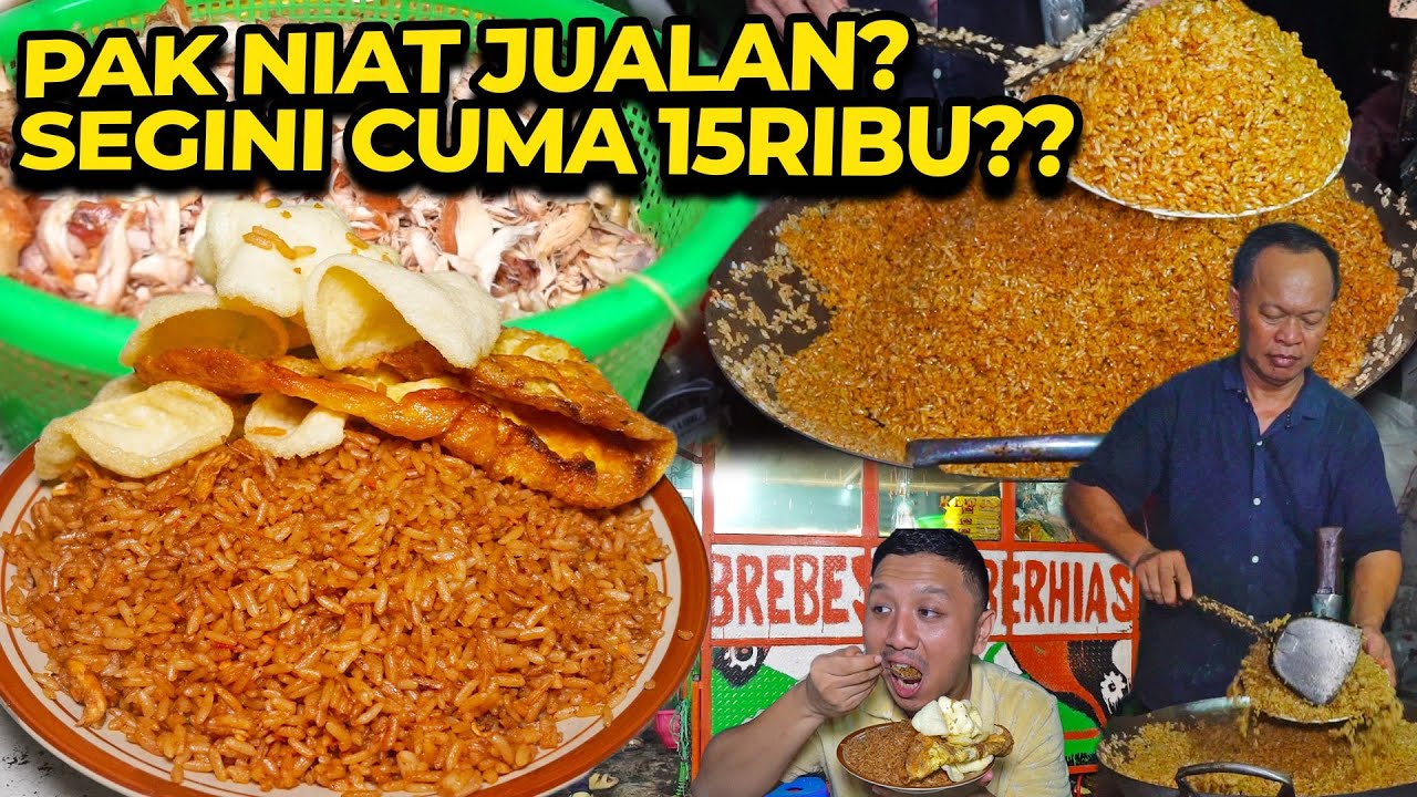 YANG MAKAN BISA 2 ORANG!! NASI GORENG PORSI TERBANYAK CUMA 15RIBU