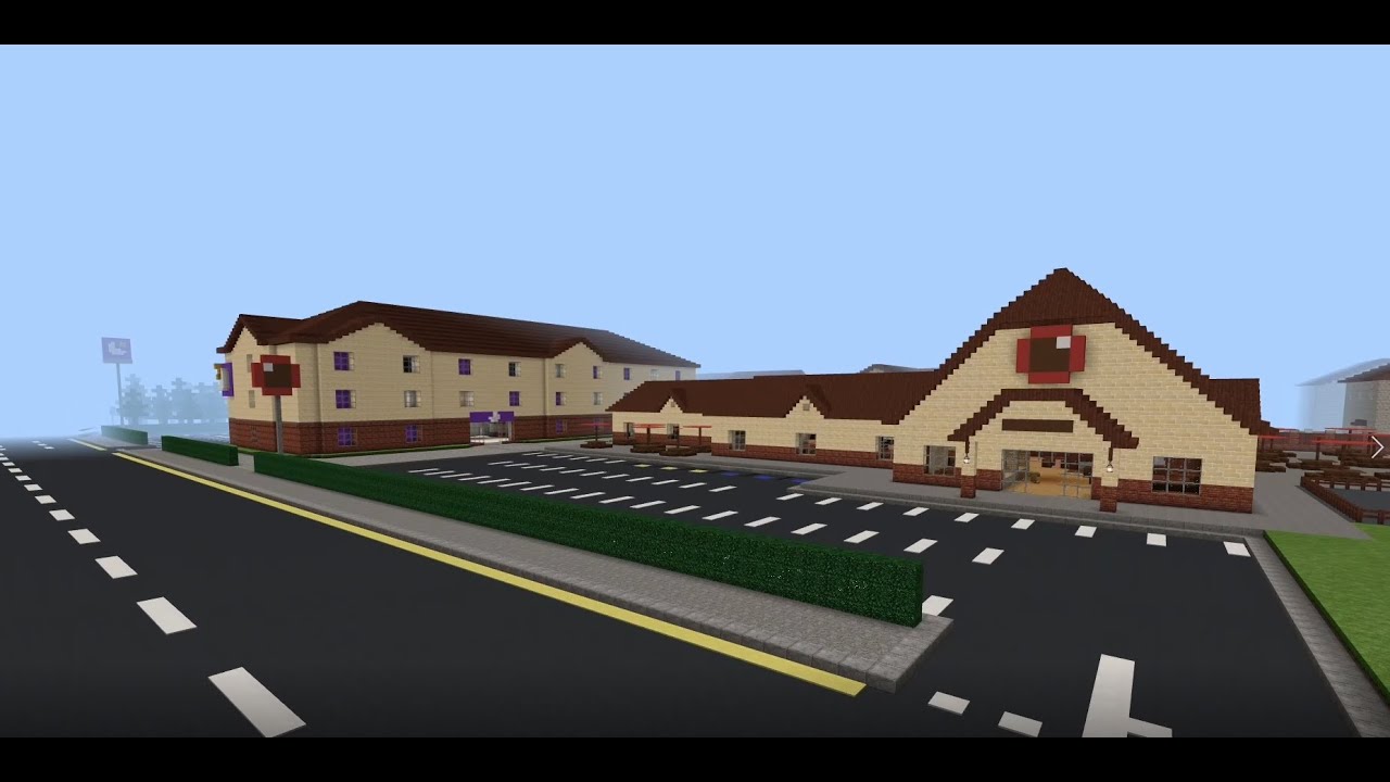 Minecraft Premier Inn and Brewers Fayre