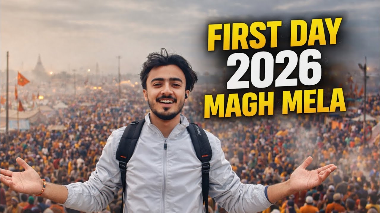 ✅ Magh Mela 2026 Day 1 Vlog 😱 | Prayagraj Crowd & Ground Reality