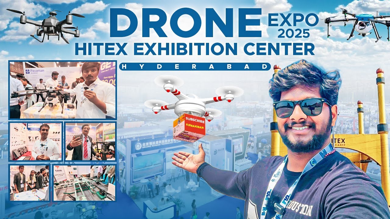 Drone Expo 2025 | Different Types Drone  Show | Hitex Exhibition Center Hyderabad | @KirraKiran