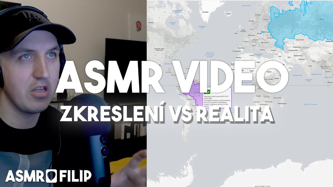 ASMR CZ - Reálné velikosti států, tohle skoro nikdo neví. (4K)