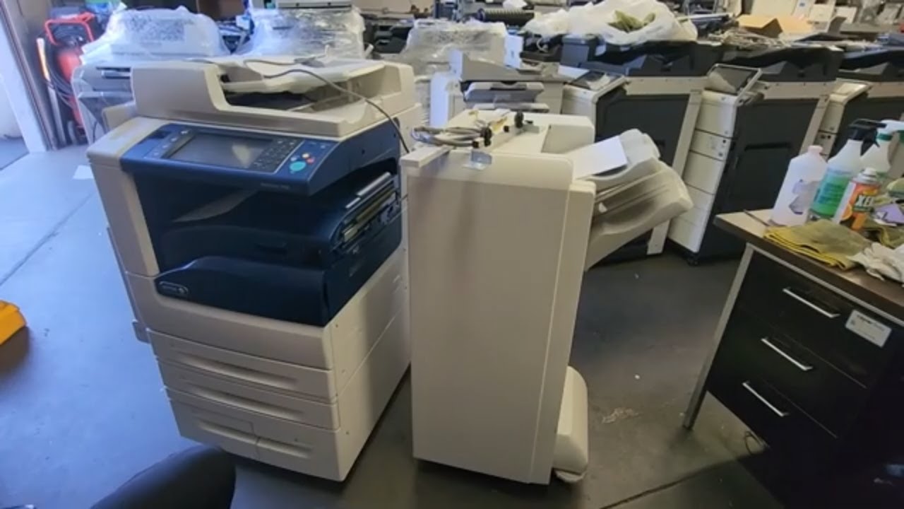 Xerox 7970 Stapling Finisher-Sorter Installation