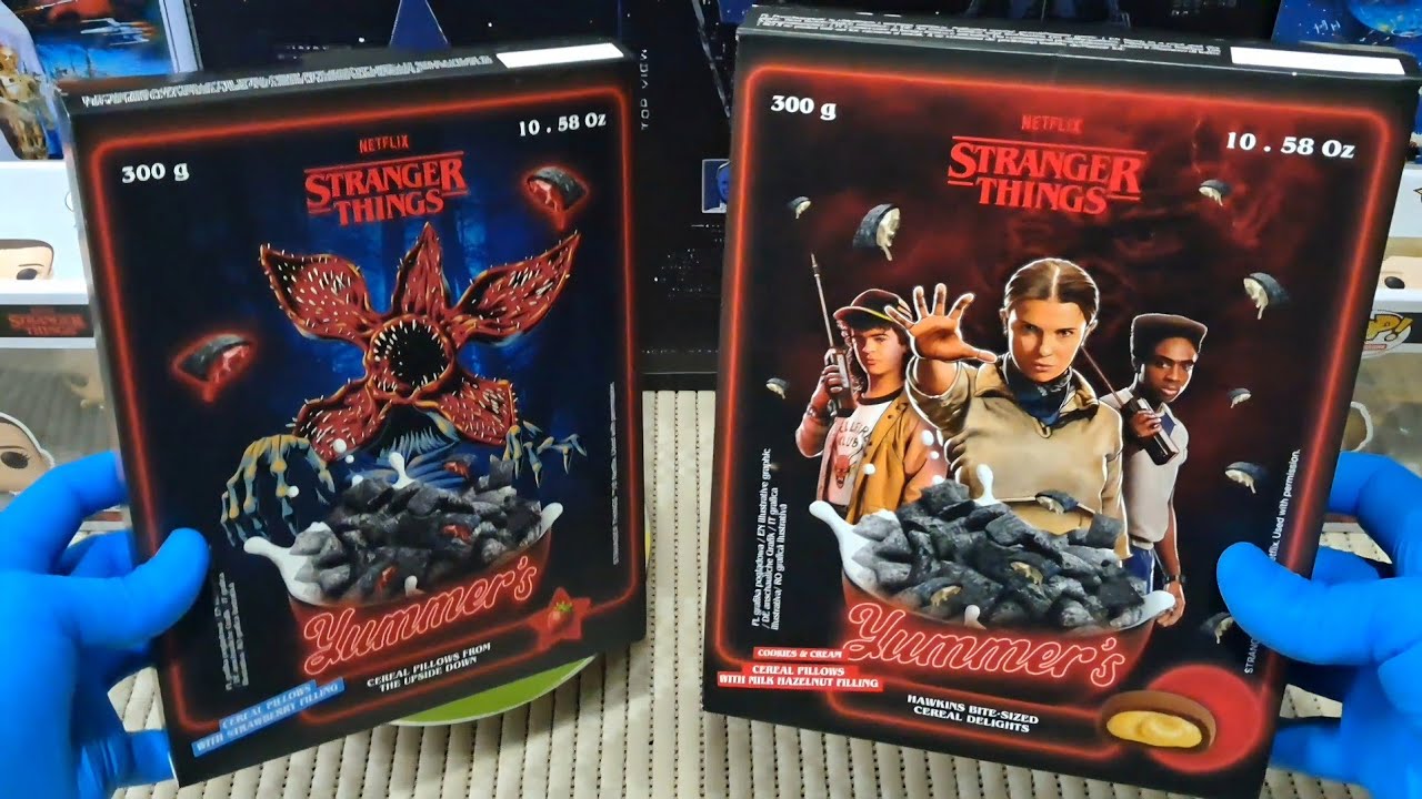 NEW! Płatki zbożowe z nadzieniem orzechowym i truskawkowy Stranger Things od Yummer's unboxing
