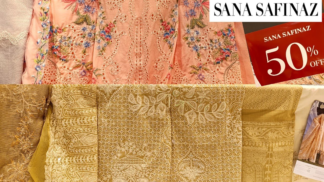 Sana Safinaz Flat 50%Off♥️Sana Safinaz New unstitched 2025 in sale 