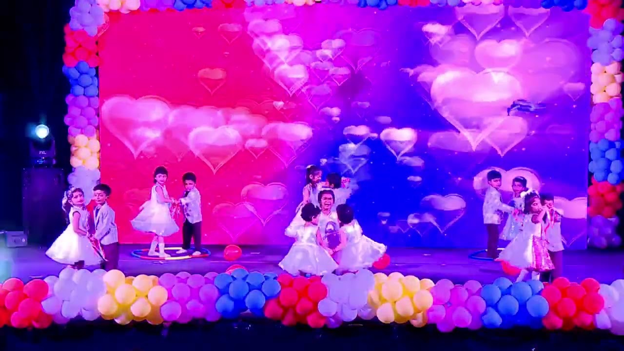 Playgroup kids cute dance let's dance jothe jothe and remix 🥰🤩