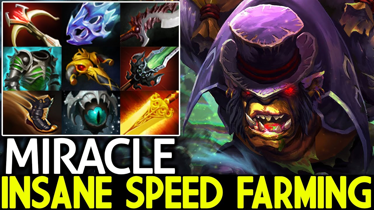 MIRACLE [Alchemist] Insane Speed Farming Hard Carry 1000 GPM Dota 2