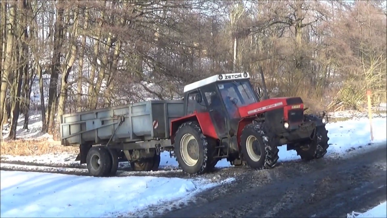 Vývoz hnoje 2020 Zetor Crystal 12145 Forterra 11441 John Deere a Fendt