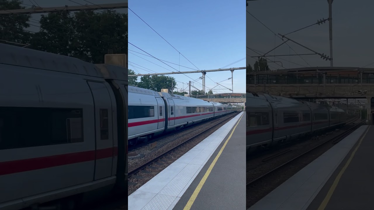 Passage d’un ICE VELARO D en gare  de Vaires-Torcy