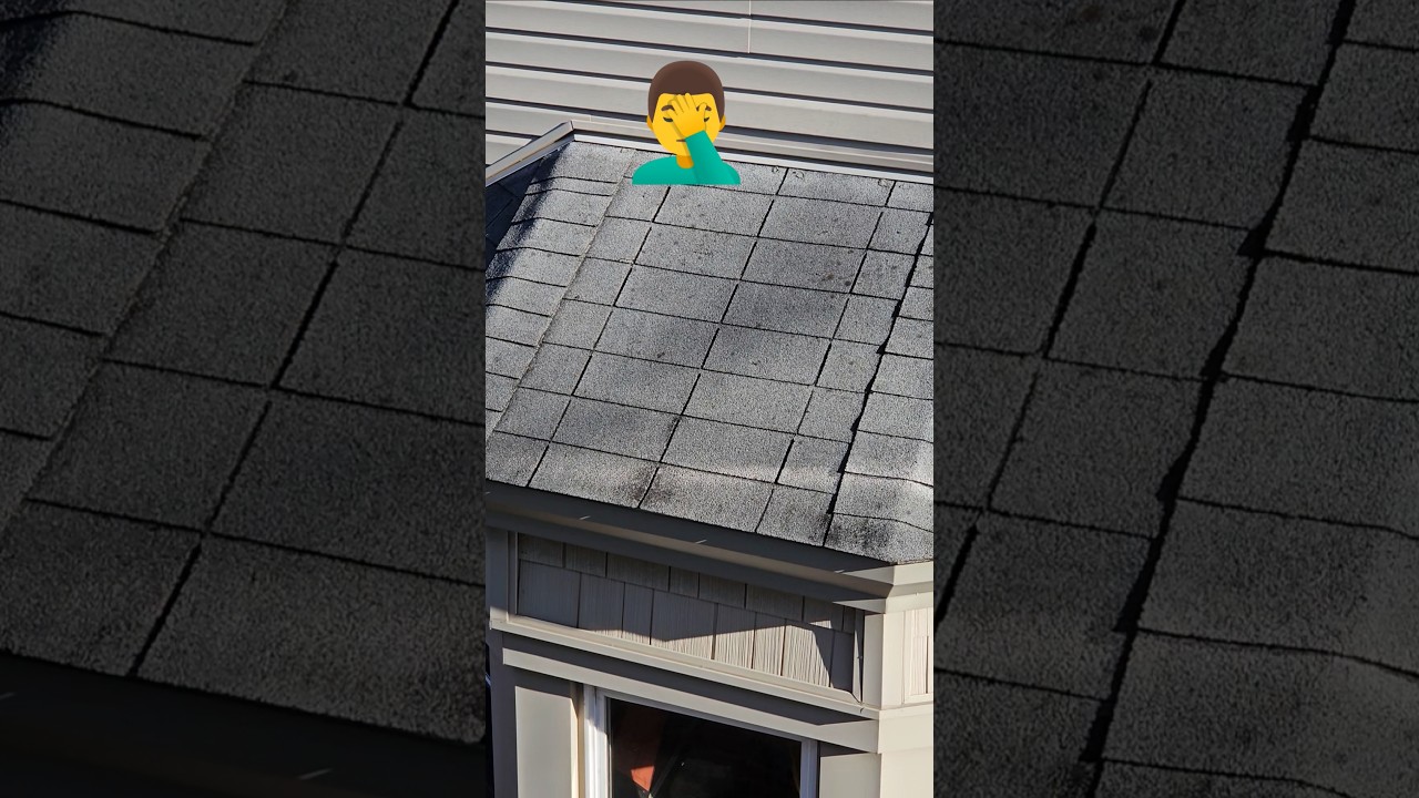 Only leaks when it rains! 😂. #roof #roofer #roofing #roofershelper