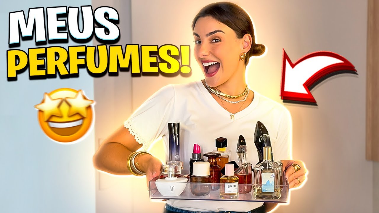 TOUR PELOS MEUS PERFUMES! *Meus perfumes favoritos* | Amanda Lunelli