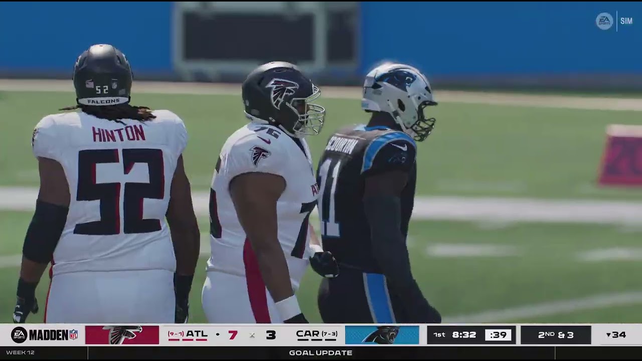 Madden NFL 26 FFY5 Week 13 Falcons Panthers First Half