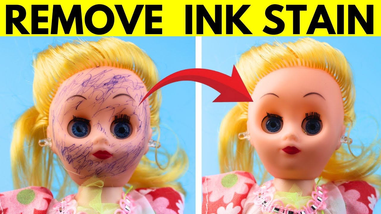 How to Remove Ballpoint or Pen Ink Stains from Baby Dolls Face