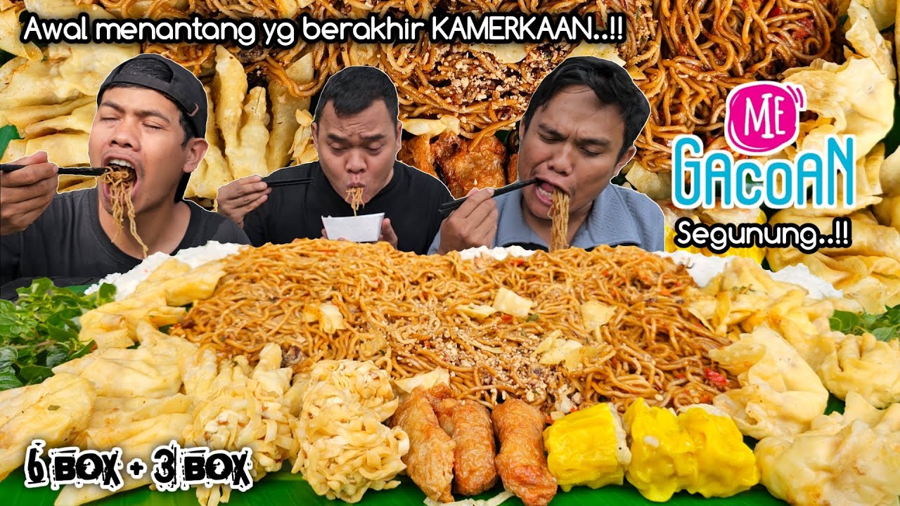 TERLALU MENANTANG ! MUKBANG 9 BOX GACOAN + LALAPAN SIRIH CINA