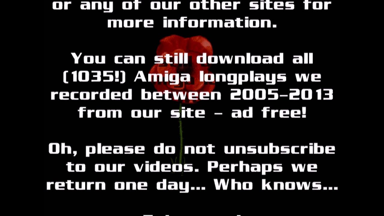 Recorded Amiga Games takes an indefinite break