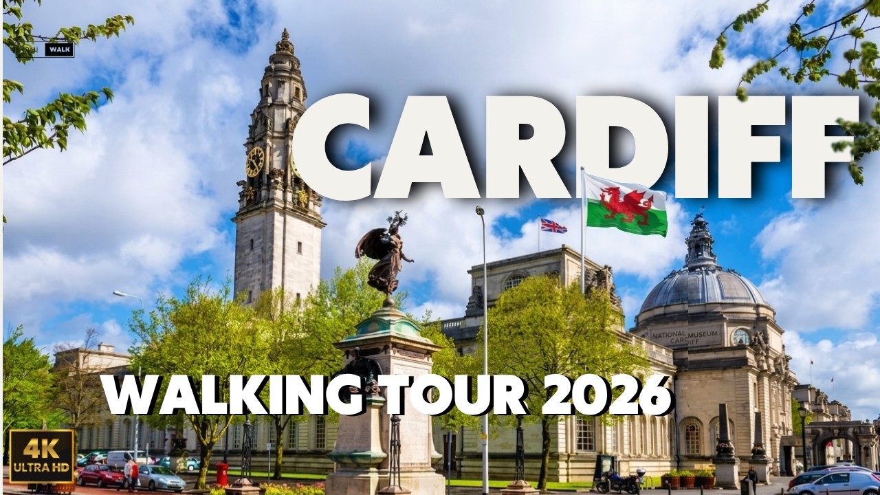 Cardiff | WALES Walking Tour 2026 [4K Full HD]