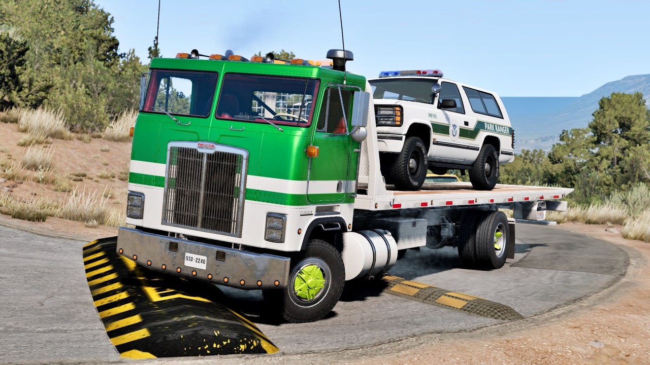 Cars and Trucks vs Speed Bumps #140 | BeamNG Drive |🤜 Truck &Too