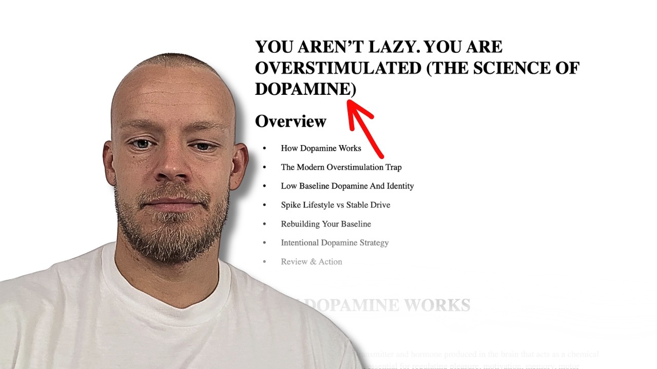 You aren’t Lazy. You’re Overstimulated (The Science of Dopamine)