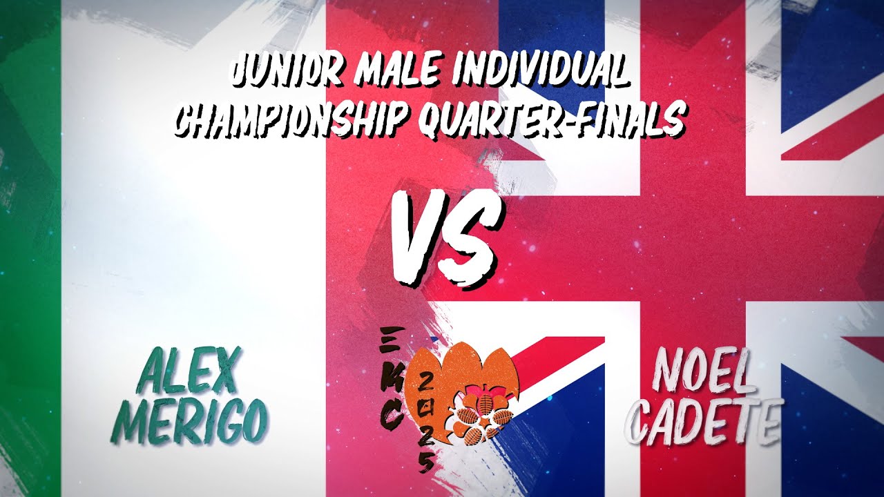33rd European Kendo Championship(EKC 2025): Junior Male Individual Quarter-finals - Merigo VS Cadete