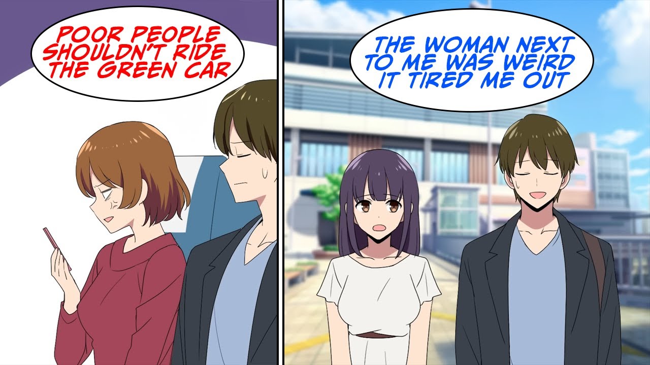 The woman next to me on the bullet train back home was arrogant... [Manga Dub]