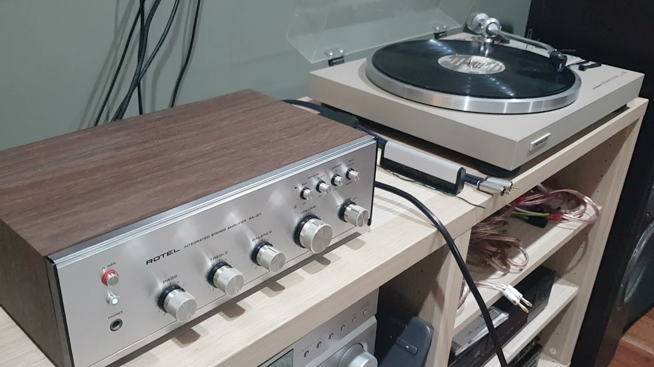 Rotel RA-211 Fully Restored. Pink Floyd's Signs Of Life and Learning To Fly