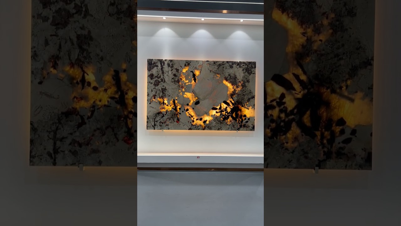 Luxury Stone Under Lights ✨ | The Stunning Texture & Crystals of Natural Art Stones #LuxuryStone