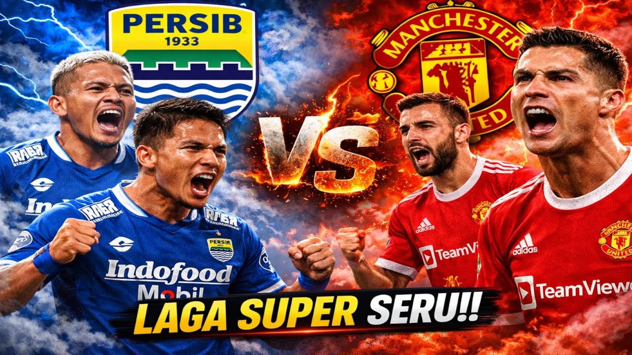 🔴LAGA SUPER SERU😱🔥PERSIB BANDUNG VS MANCHESTER UNITED❗❗ E FOOT BALL