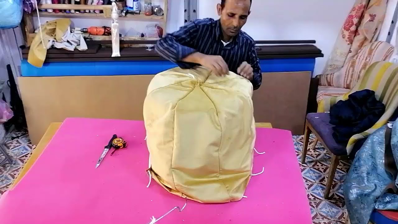 طريقةصنع بوف علا شكل وردة للبيت