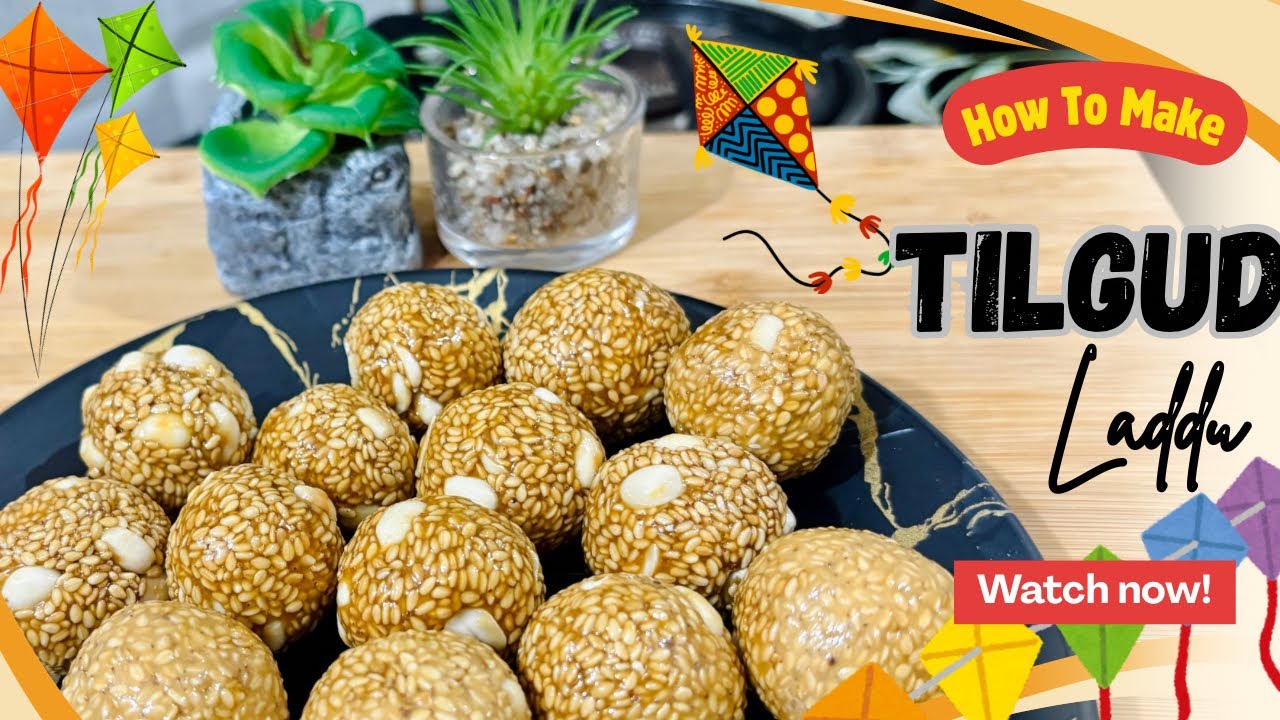 Tilgud Laddu Recipe | Makar Sankranti Special | Healthy Sesame Jaggery Ladoo